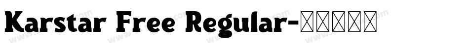 Karstar Free Regular字体转换